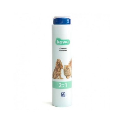 Kawu Champú 2 en 1, desenredante para perros y gatos, 250ml