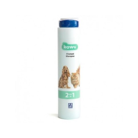 Kawu Champú 2 en 1, desenredante para perros y gatos, 250ml