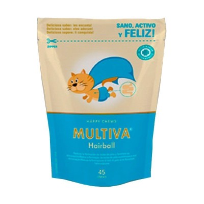 Multiva Calming Hairball, 45 Premios Chews
