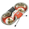 Set Comedero Doble con Patas Acero Inoxidable