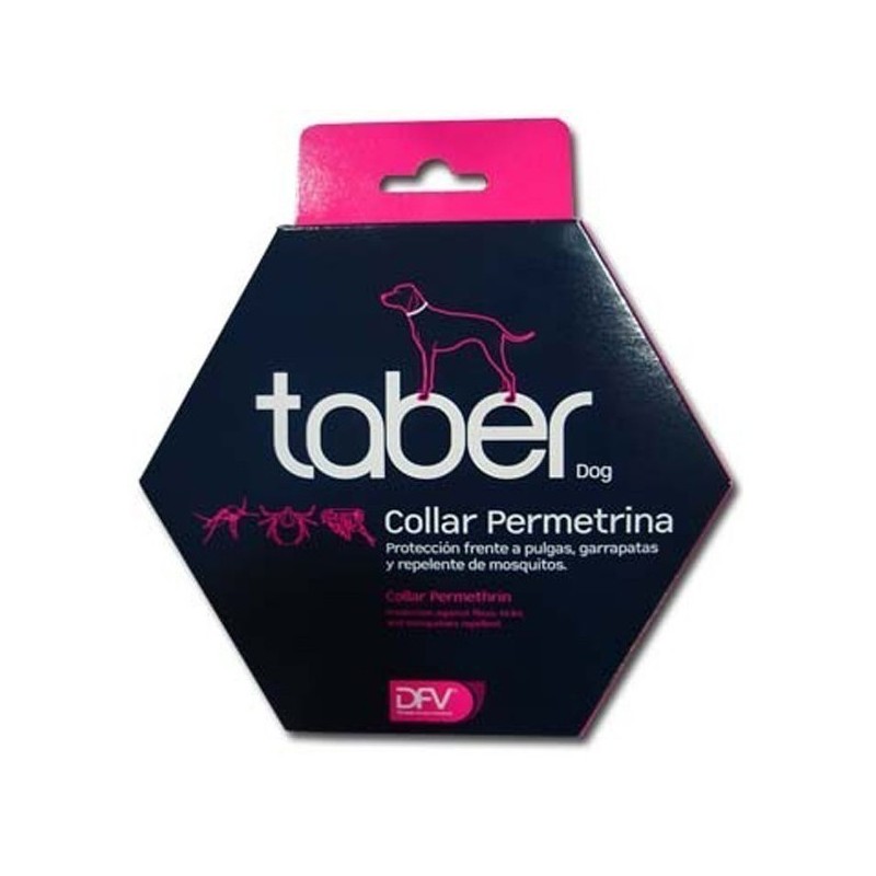 Taber dog collar antiparasitario para perros, con permetrina