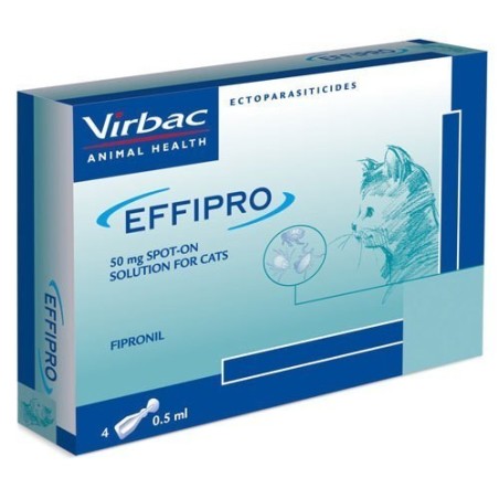 Effipro 4 pipetas antiparasitarias gatos