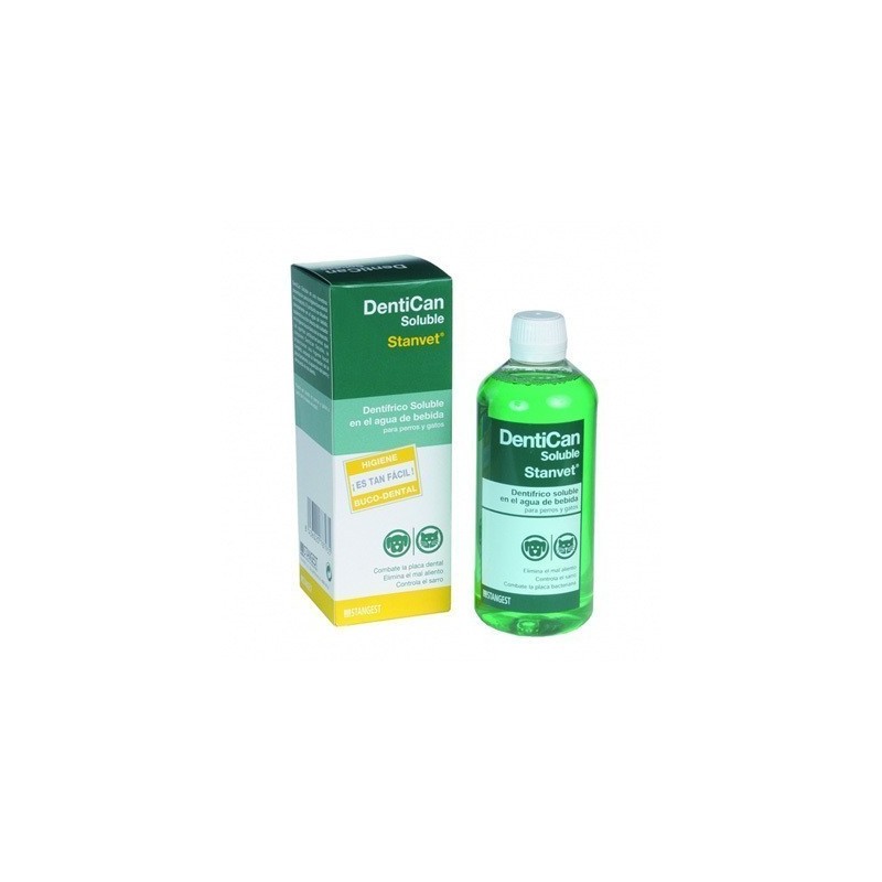 Dentican soluble dentifrico enjuage para perros y gatos, 250ml