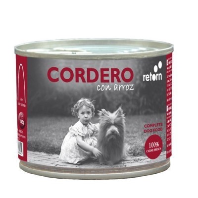 Latas para perros Cordero y Arroz Retorn, 185gr