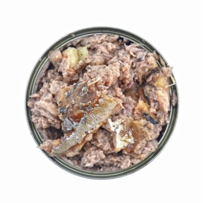 Latas para perros Pescado con patatas Retorn, 185gr