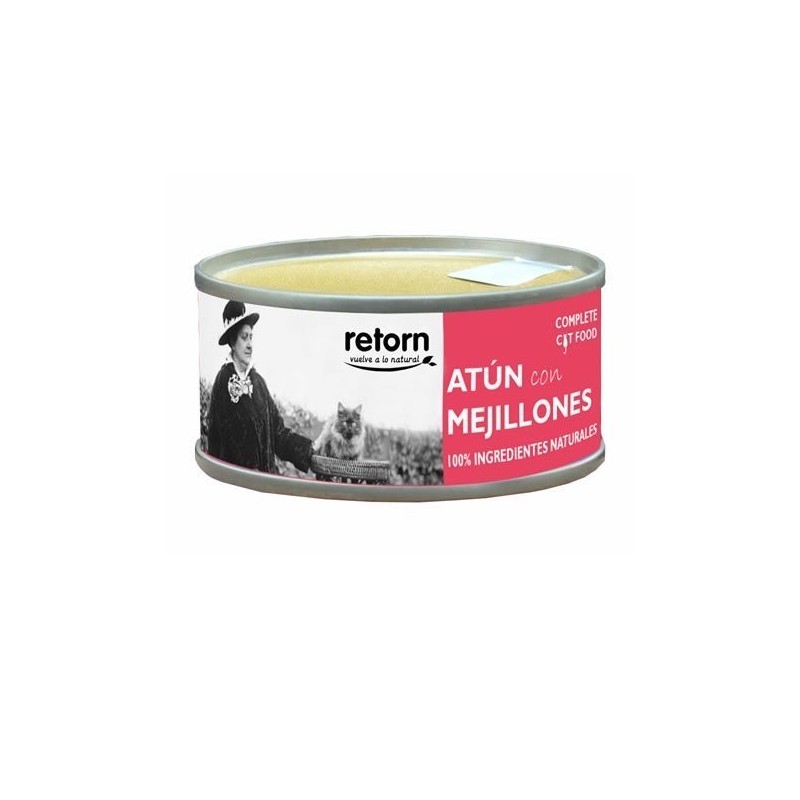 Comida en Lata Gatos Retorn Atún con Mejillones, 80gr