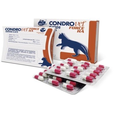Condrovet Force HA Gatos Bioiberica, 45 cápsulas