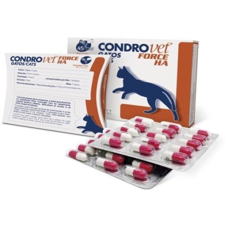 Condrovet Force HA Gatos Bioiberica, 45 cápsulas