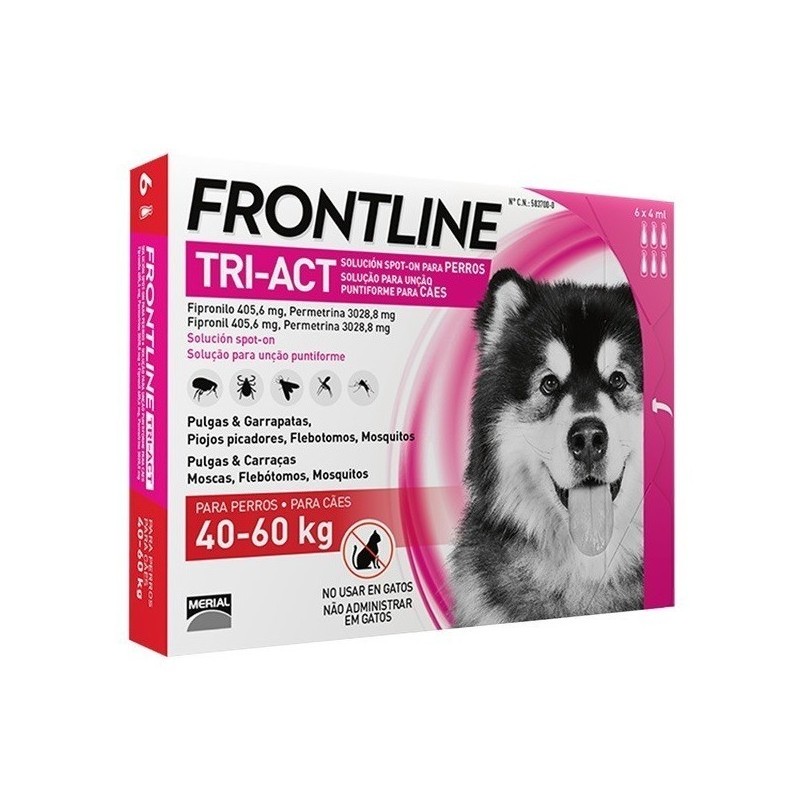 Frontline Tri-Act Pipetas Boehringer 40-60kg