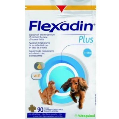 Flexadin Plus Condroprotección para perros pequeños y gatos, 90 comprimidos
