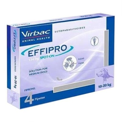 Effipro antiparasitario perros 10-20kg, 4 pipetas