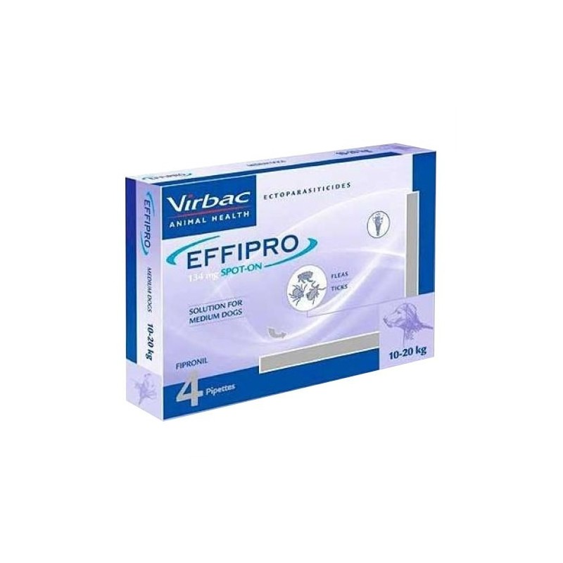 Effipro antiparasitario perros 10-20kg, 4 pipetas