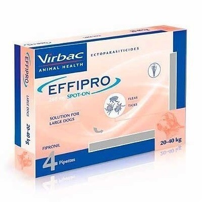 Effipro antiparasitario perros 20-40kg, 4 pipetas