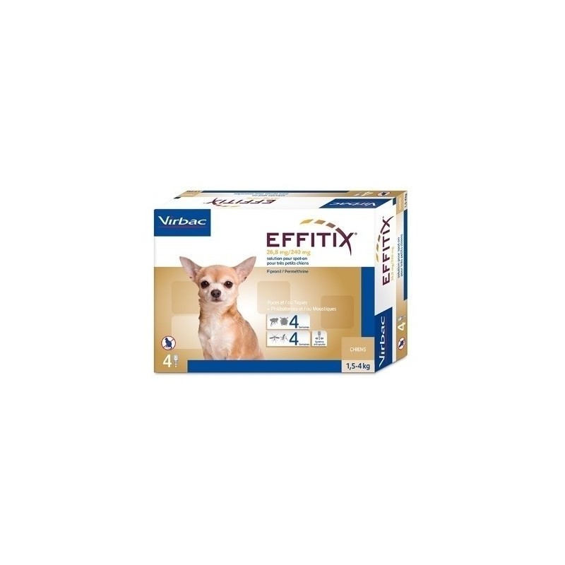 Pipetas Effitix Perros 1,5-4kg Virbac