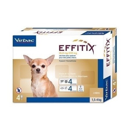 Pipetas Effitix Perros 1,5-4kg Virbac