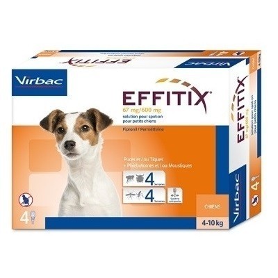Pipetas Effitix Perros 4-10kg Virbac