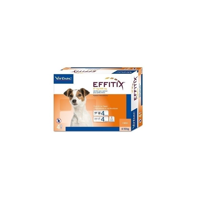 Pipetas Effitix Perros 4-10kg Virbac