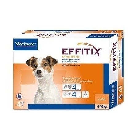 Pipetas Effitix Perros 4-10kg Virbac