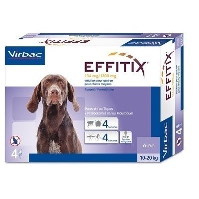 Pipetas Effitix Perros 10-20kg Virbac