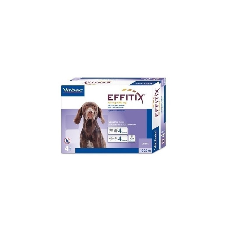 Pipetas Effitix Perros 10-20kg Virbac