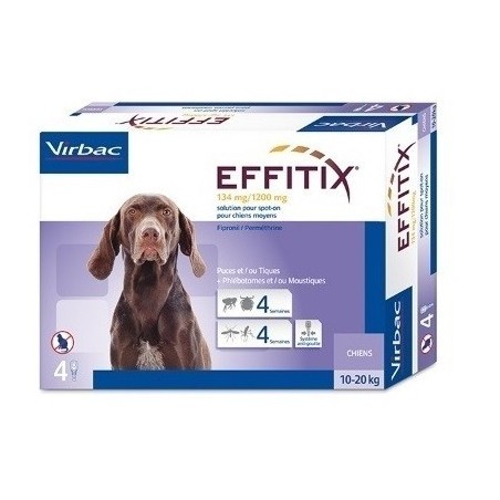 Pipetas Effitix Perros 10-20kg Virbac