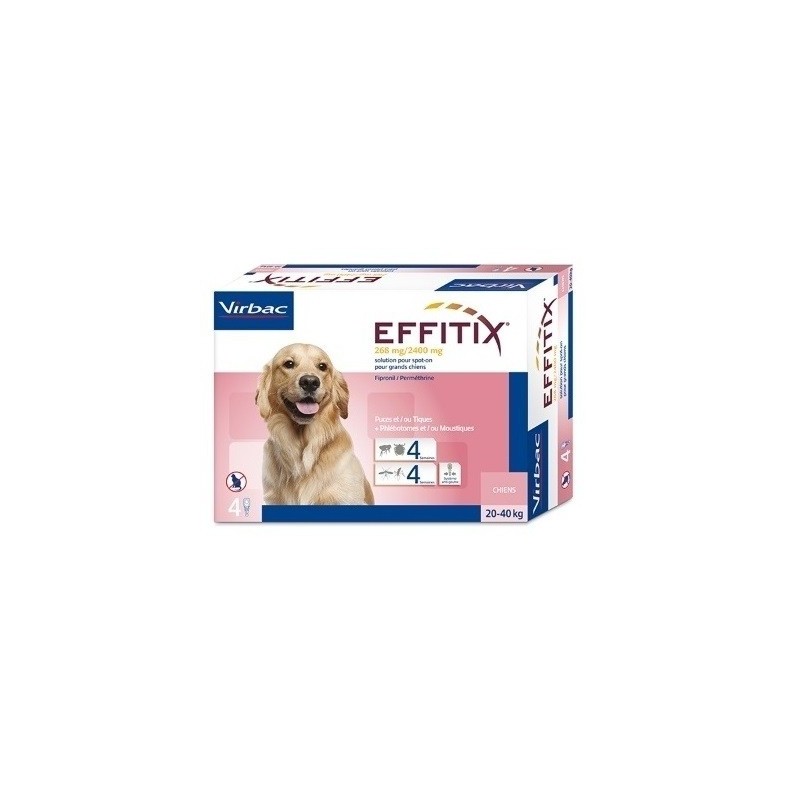 Pipetas Effitix Perros 20-40kg Virbac