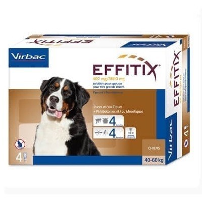 Pipetas Effitix Perros 40-60kg Virbac