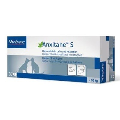 Anxitane para Gatos y Perros - 10kg Virbac, 30 comprimidos