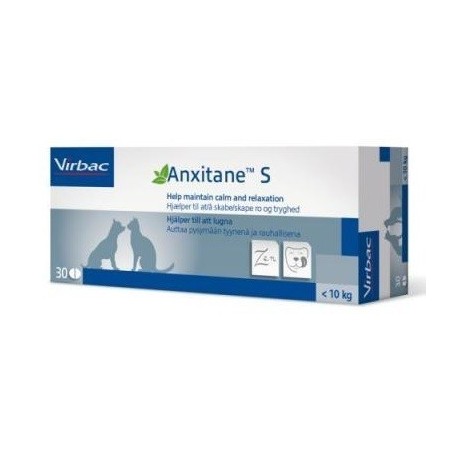 Anxitane para Gatos y Perros - 10kg Virbac, 30 comprimidos