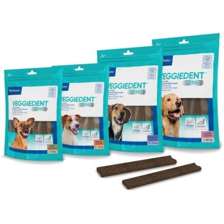 Veggiedent Fresh Perros Virbac, 15 unidades