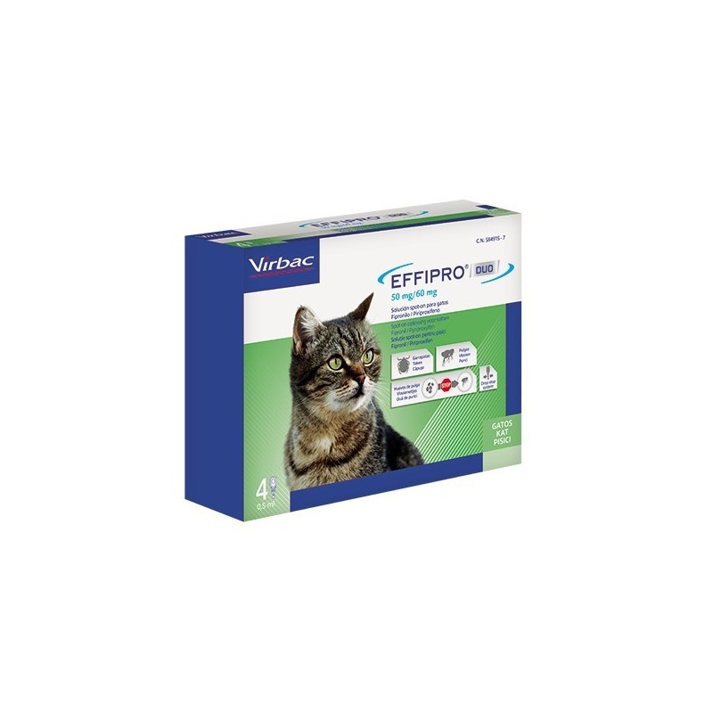 Pipetas Effipro Duo Spot On Gatos Virbac