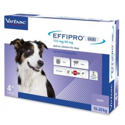 Pipetas Effipro Duo Spot On Perros 10-20kg Virbac
