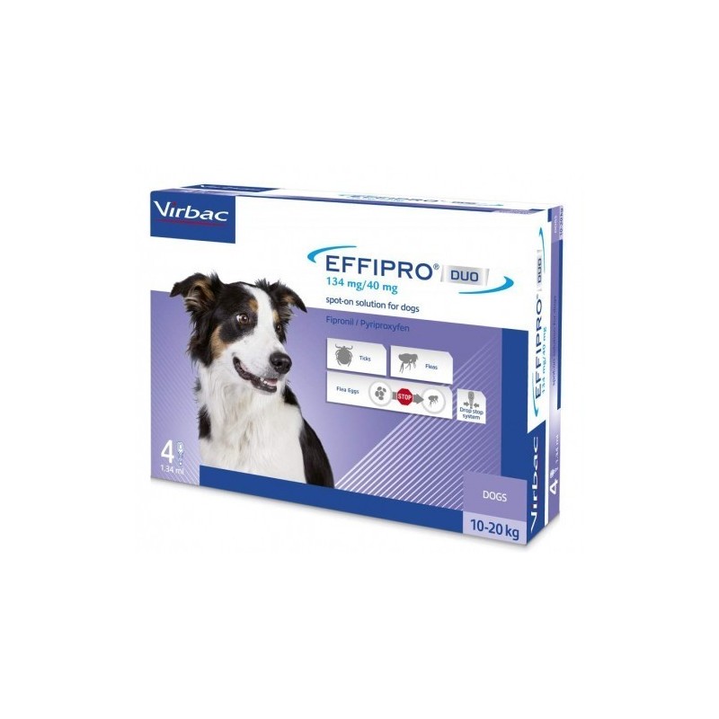 Pipetas Effipro Duo Spot On Perros 10-20kg Virbac