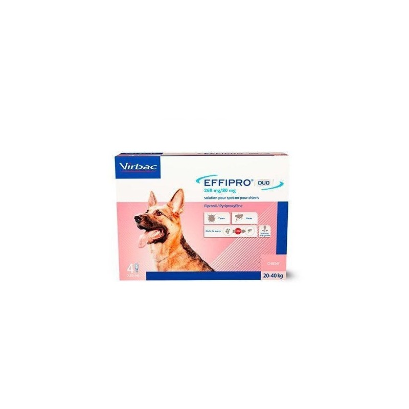 Pipetas Effipro Duo Spot On Perros 20-40kg Virbac
