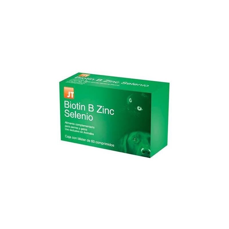 Biotin B Zinc Selenio Perros y Gatos JTPharma, 60 comprimidos