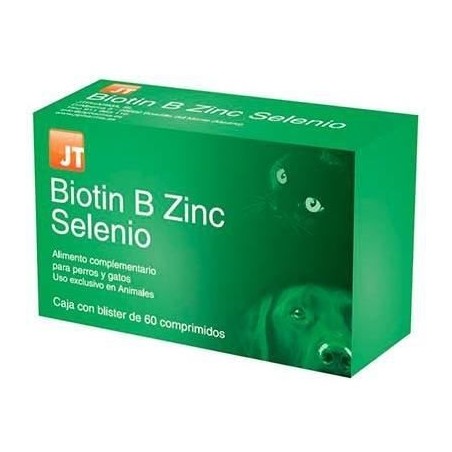 Biotin B Zinc Selenio Perros y Gatos JTPharma, 60 comprimidos