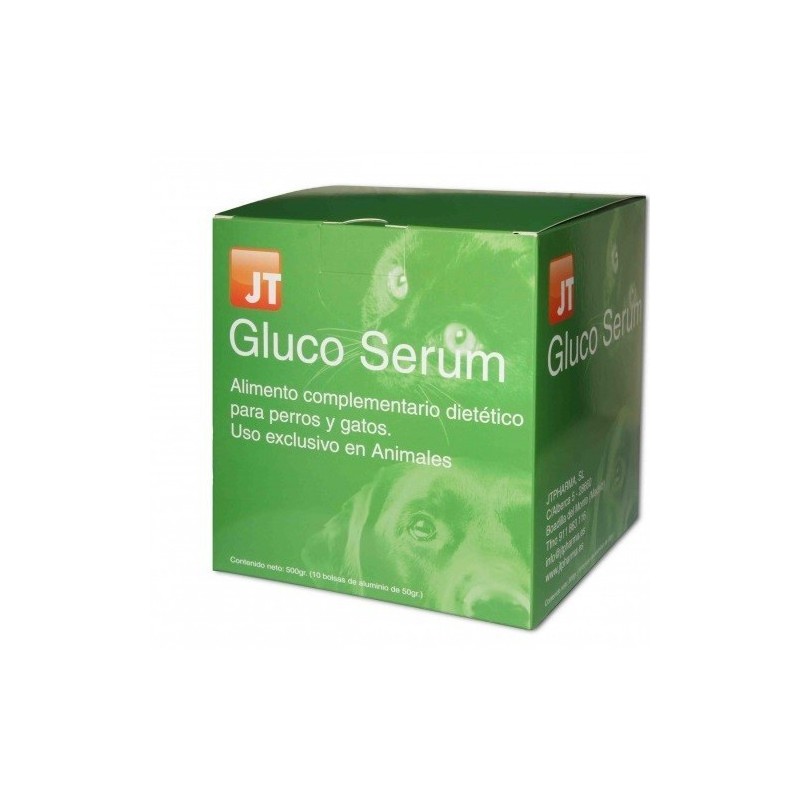 Gluco Serum Perros y Gatos JTPharma, 500gr