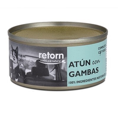 Lata de Gatos Retorn Atún con Gambas