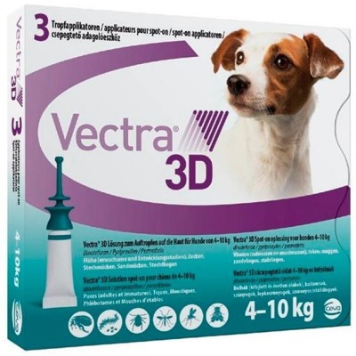 Vectra 3D Pipetas para perros 4-10kg Ceva