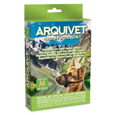 Bozal Perro de Nylon con lazo acolchado Arquivet