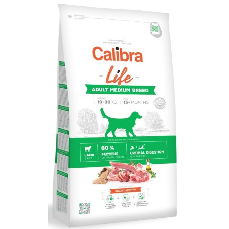 Pienso Calibra Hipoalergénico Adulto Razas Medianas Cordero