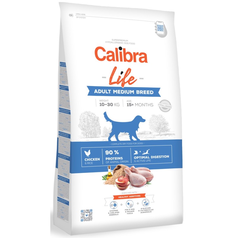 Pienso Calibra Dog Life Adulto Razas Medianas Pollo