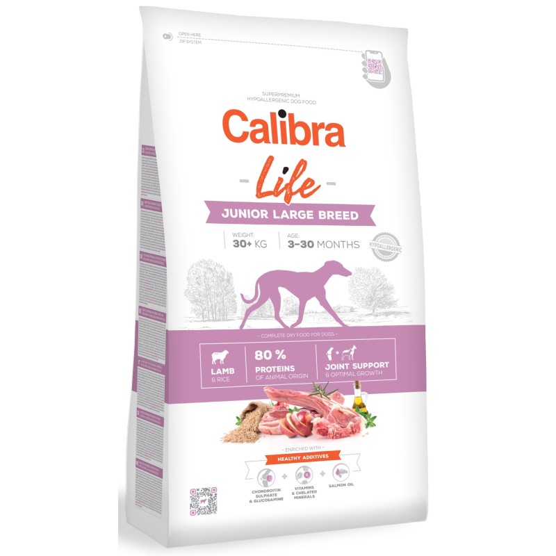 Pienso Calibra Dog Life Junior Razas Grandes Cordero