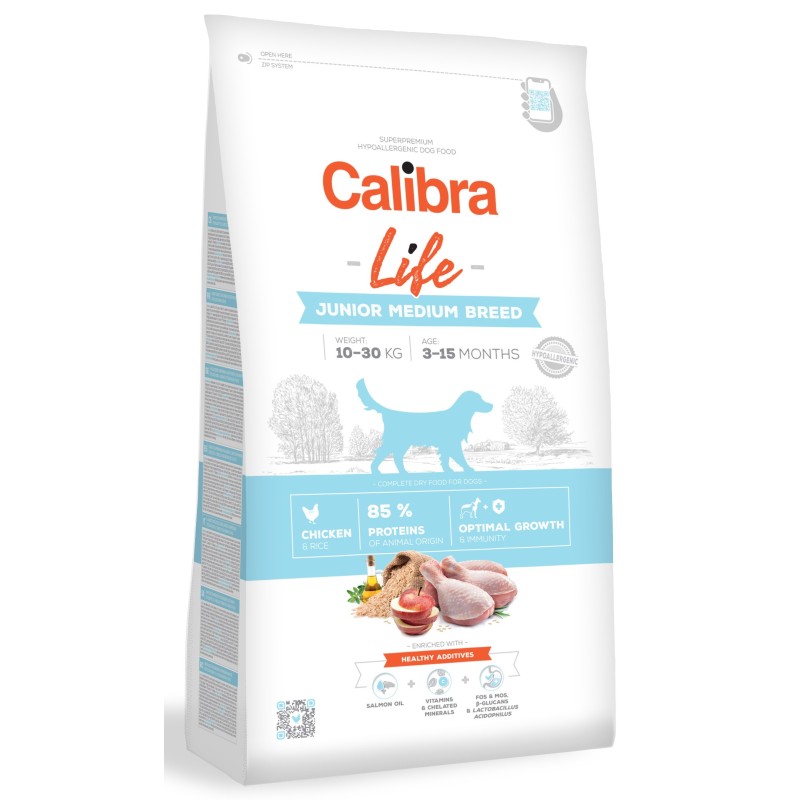 Pienso Calibra Dog Life Junior Razas Medianas Pollo