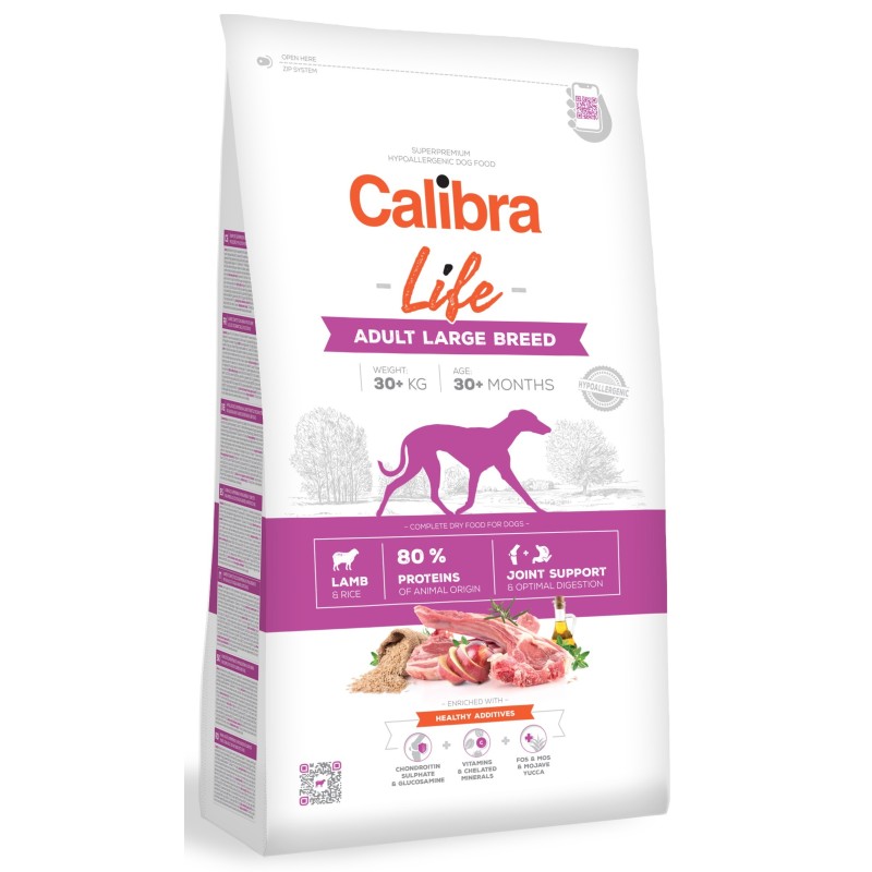 Pienso Calibra Dog Life Adulto Razas Grandes Cordero