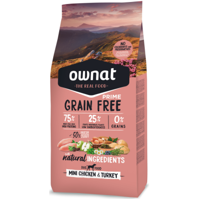 Ownat Prime Grain Free Mini Chicken & Turkey