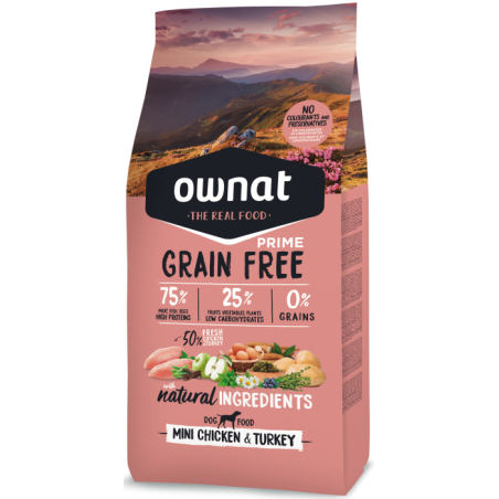 Ownat Prime Grain Free Mini Chicken & Turkey