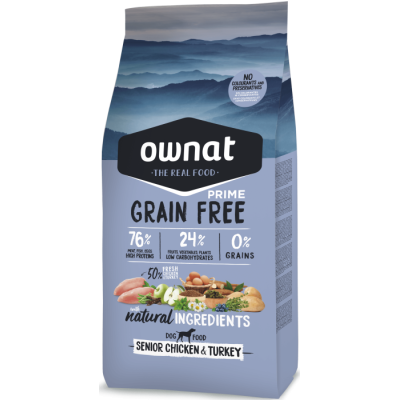 Ownat Prime Grain Free Senior Chicken & Turkey