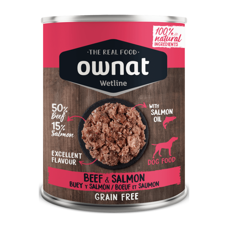 Ownat Wetline Lata Perro Beef & Salmon