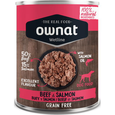 Ownat Wetline Lata Perro Beef & Salmon
